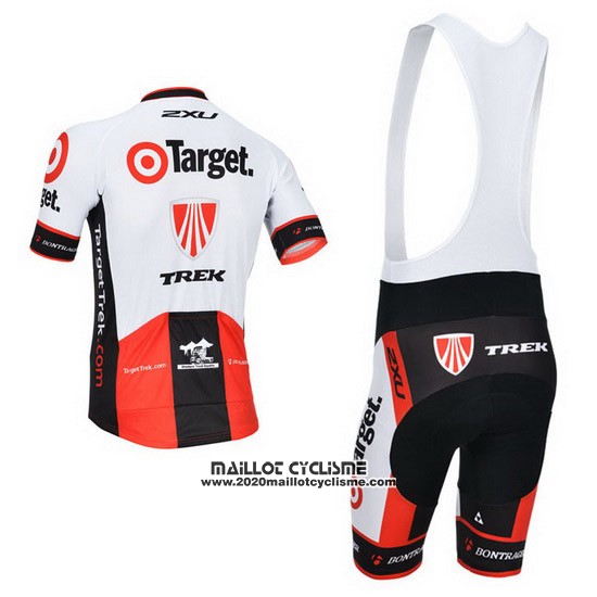 2013 Maillot Ciclismo Trek Rouge et Blanc Manches Courtes et Cuissard